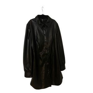 7 For All Mankind faux leather dress